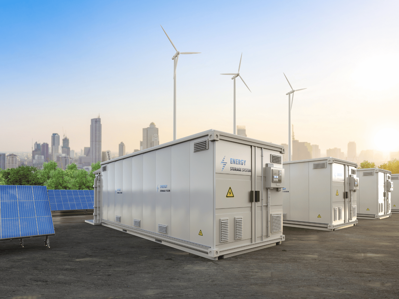 Containerbasierter BESS-Grossspeicher – modularer Energiespeicher in robustem Gehäuse